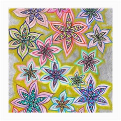 Bubble Flowers Medium Glasses Cloth (2-side) by okhismakingart