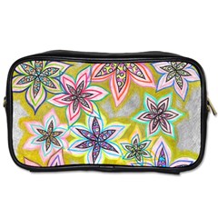 Bubble Flowers Toiletries Bag (one Side) by okhismakingart