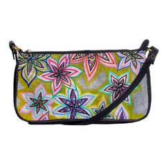 Bubble Flowers Shoulder Clutch Bag by okhismakingart