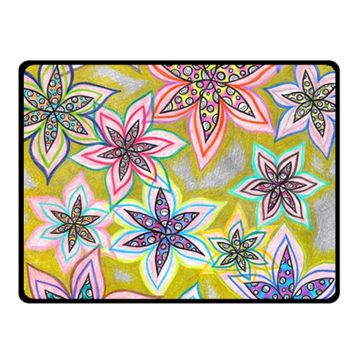 Bubble Flowers Fleece Blanket (Small)