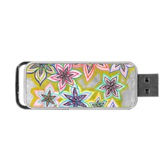 Bubble Flowers Portable Usb Flash (one Side) by okhismakingart