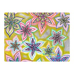 Bubble Flowers Double Sided Flano Blanket (mini)  by okhismakingart