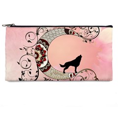 Wonderful Mandala Moon With Wolf Pencil Cases by FantasyWorld7