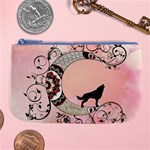 Wonderful Mandala Moon With Wolf Large Coin Purse Front