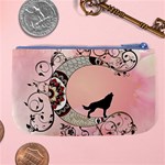 Wonderful Mandala Moon With Wolf Large Coin Purse Back