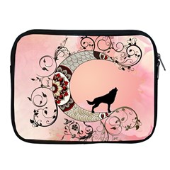 Wonderful Mandala Moon With Wolf Apple Ipad 2/3/4 Zipper Cases by FantasyWorld7