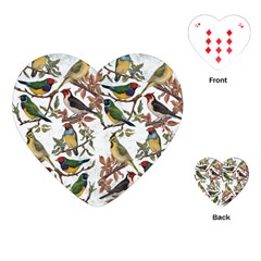 Vintage Birds Playing Cards (heart)