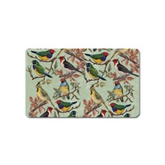 Vintage Birds Magnet (name Card) by Valentinaart