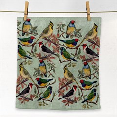 Vintage Birds Face Towel by Valentinaart