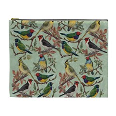 Vintage Birds Cosmetic Bag (xl) by Valentinaart