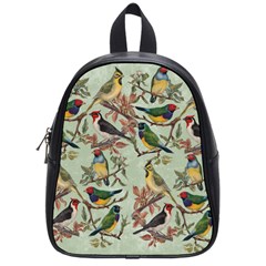 Vintage Birds School Bag (small) by Valentinaart