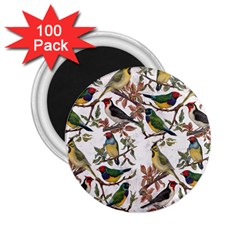 Vintage Birds 2 25  Magnets (100 Pack)  by Valentinaart