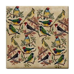 Vintage Birds Tile Coasters