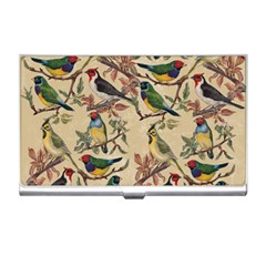 Vintage Birds Business Card Holder