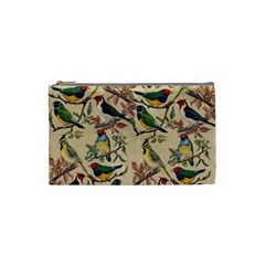 Vintage Birds Cosmetic Bag (Small)