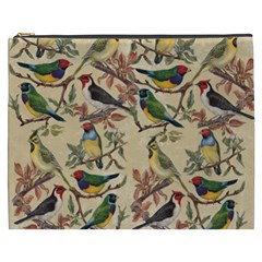 Vintage Birds Cosmetic Bag (XXXL)