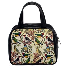 Vintage Birds Classic Handbag (two Sides) by Valentinaart