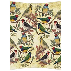 Vintage Birds Back Support Cushion by Valentinaart