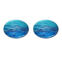 Into The Chill  Cufflinks (oval) by arwwearableart