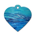 Into the Chill  Dog Tag Heart (Two Sides) Front