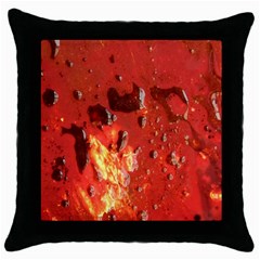 Golden Nebula Throw Pillow Case (black) by WILLBIRDWELL