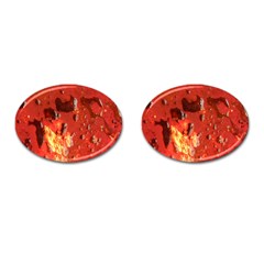 Golden Nebula Cufflinks (oval) by WILLBIRDWELL