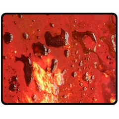 Golden Nebula Double Sided Fleece Blanket (medium)  by WILLBIRDWELL