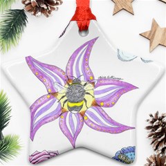 Flower And Insects Ornament (star) by okhismakingart