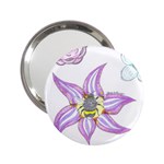 Flower and Insects 2.25  Handbag Mirrors Front