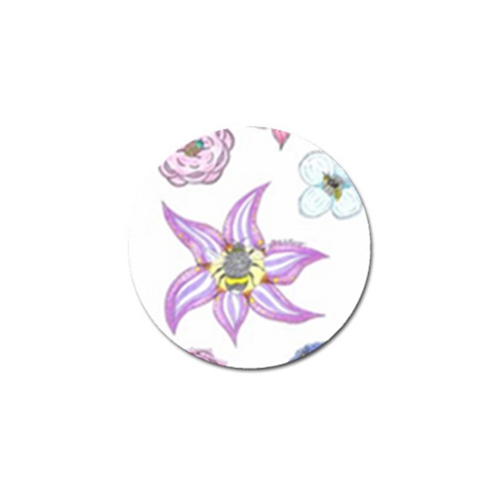 Flower and Insects Golf Ball Marker