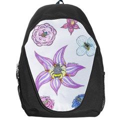 Flower And Insects Backpack Bag by okhismakingart