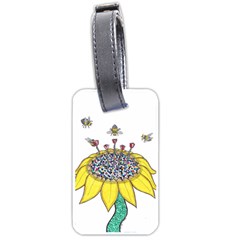 Bees At Work  Luggage Tags (one Side)  by okhismakingart