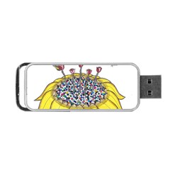 Bees At Work  Portable Usb Flash (two Sides) by okhismakingart