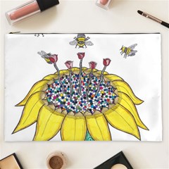 Bees At Work  Cosmetic Bag (xxl) by okhismakingart