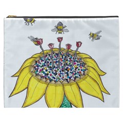 Bees At Work  Cosmetic Bag (xxxl) by okhismakingart