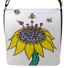 Bees At Work  Flap Closure Messenger Bag (s) by okhismakingart