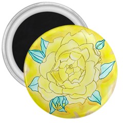 Neutral Rose Watercolor 3  Magnets by okhismakingart