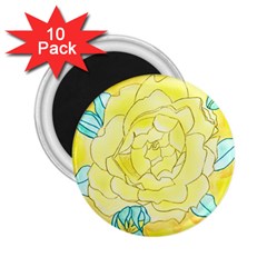 Neutral Rose Watercolor 2 25  Magnets (10 Pack)  by okhismakingart