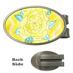 Neutral Rose Watercolor Money Clips (Oval)  Front