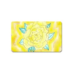 Neutral Rose Watercolor Magnet (name Card) by okhismakingart