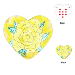 Neutral Rose Watercolor Playing Cards (heart) by okhismakingart