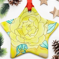 Neutral Rose Watercolor Star Ornament (two Sides) by okhismakingart