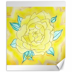 Neutral Rose Watercolor Canvas 20  X 24  by okhismakingart