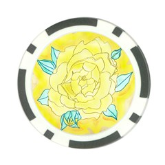 Neutral Rose Watercolor Poker Chip Card Guard by okhismakingart