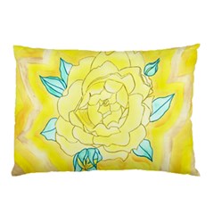 Neutral Rose Watercolor Pillow Case by okhismakingart