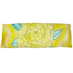 Neutral Rose Watercolor Body Pillow Case (dakimakura) by okhismakingart