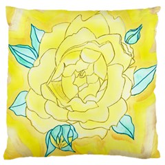 Neutral Rose Watercolor Large Cushion Case (two Sides) by okhismakingart