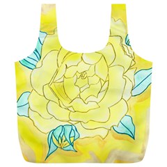 Neutral Rose Watercolor Full Print Recycle Bag (xl) by okhismakingart