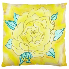 Neutral Rose Watercolor Standard Flano Cushion Case (two Sides) by okhismakingart