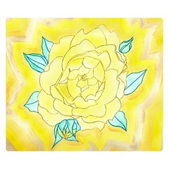 Neutral Rose Watercolor Double Sided Flano Blanket (small)  by okhismakingart